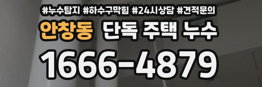 안창동 단독 주택 누수