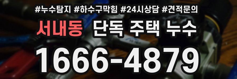 서내동 단독 주택 누수