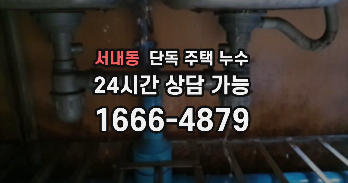 서내동 단독 주택 누수