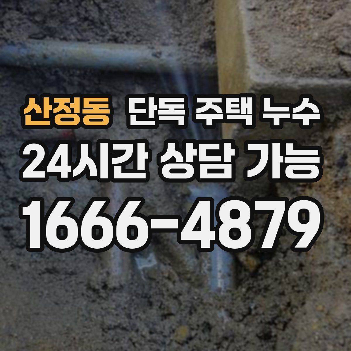 산정동 단독 주택 누수 주방 쪽만 젖을 때 배관 가능성