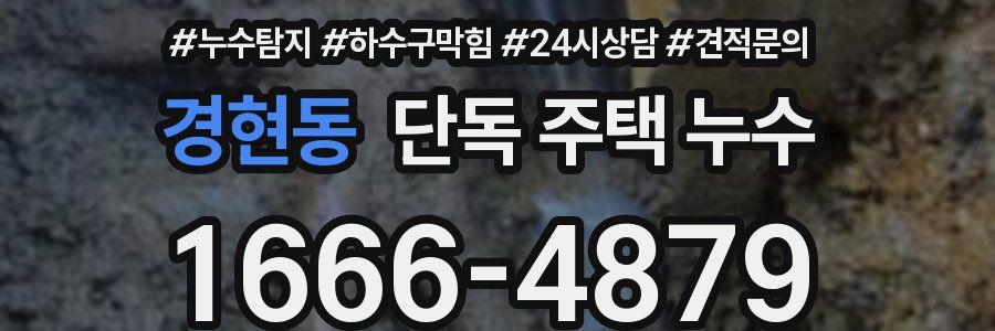 경현동 단독 주택 누수
