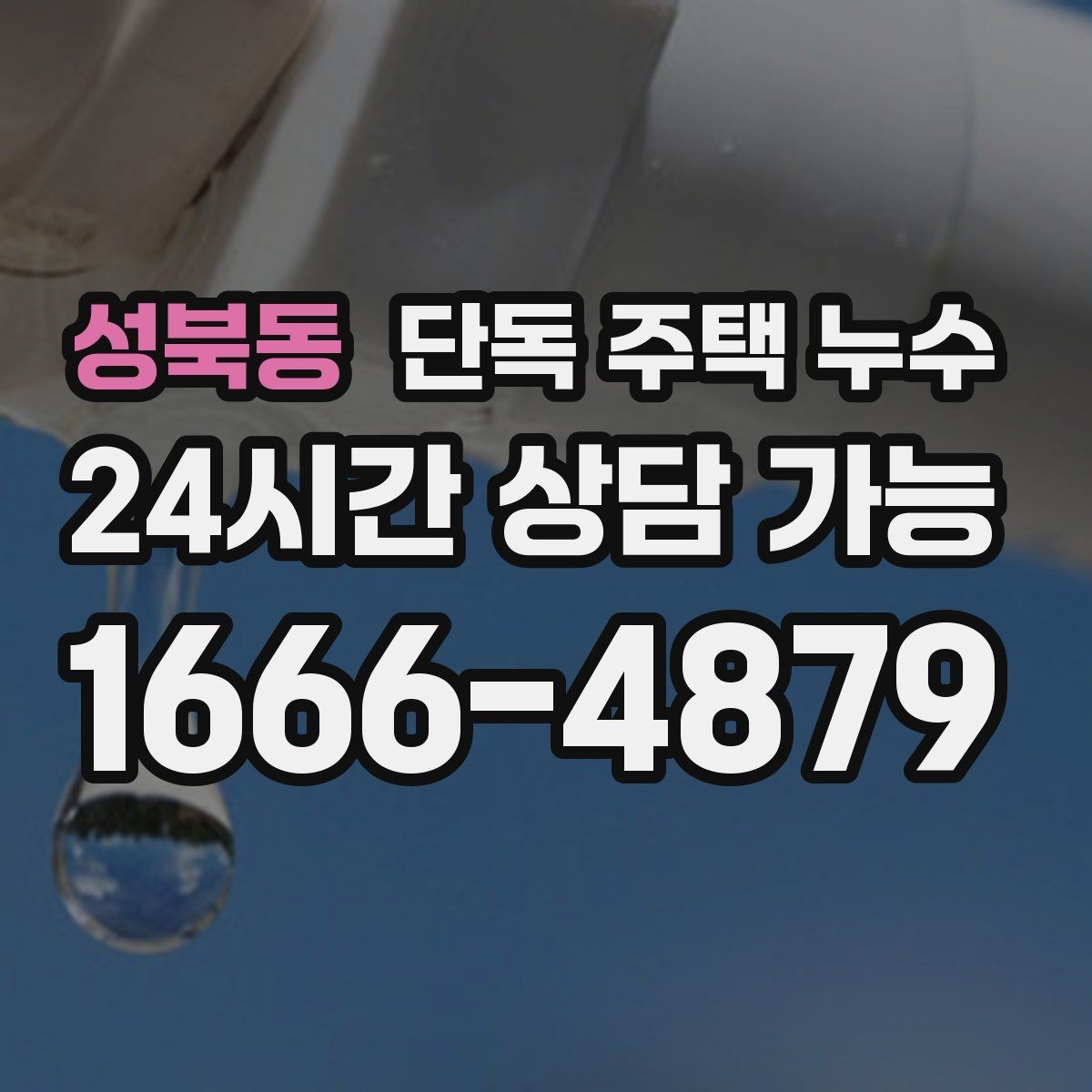 성북동 단독 주택 누수 욕실 주변만 젖는다면 방수부터 점검