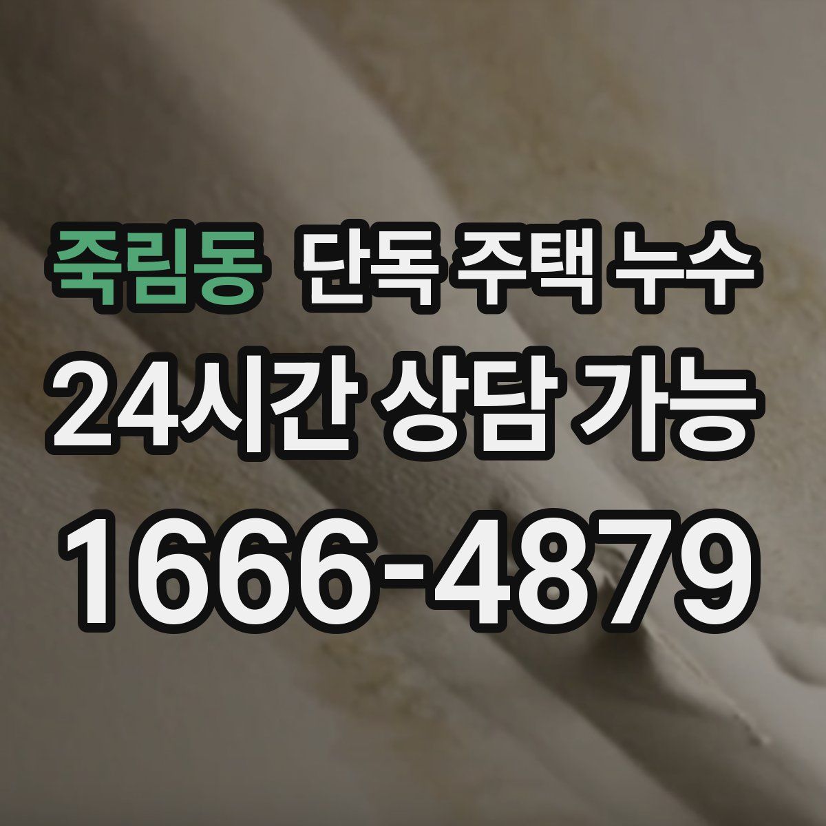 죽림동 단독 주택 누수