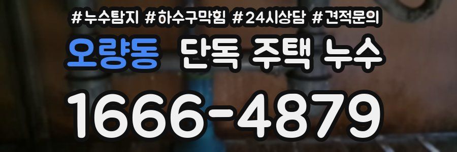 오량동 단독 주택 누수