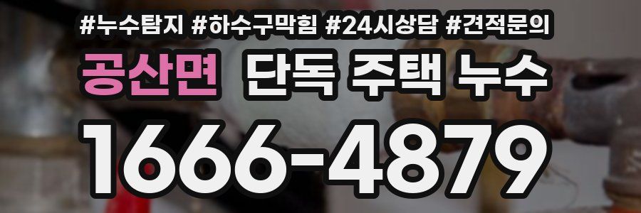 공산면 단독 주택 누수