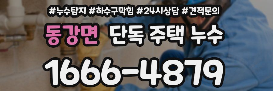 동강면 단독 주택 누수