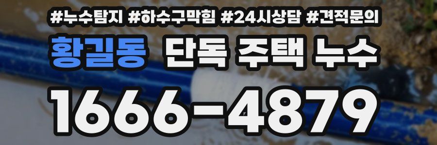 황길동 단독 주택 누수