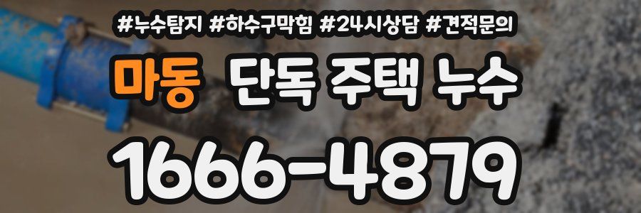 마동 단독 주택 누수