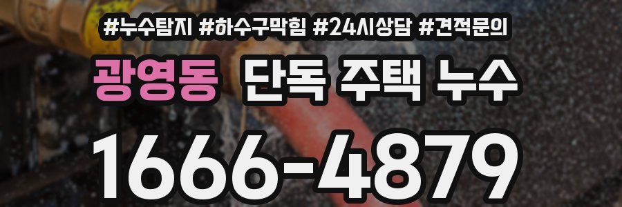 광영동 단독 주택 누수