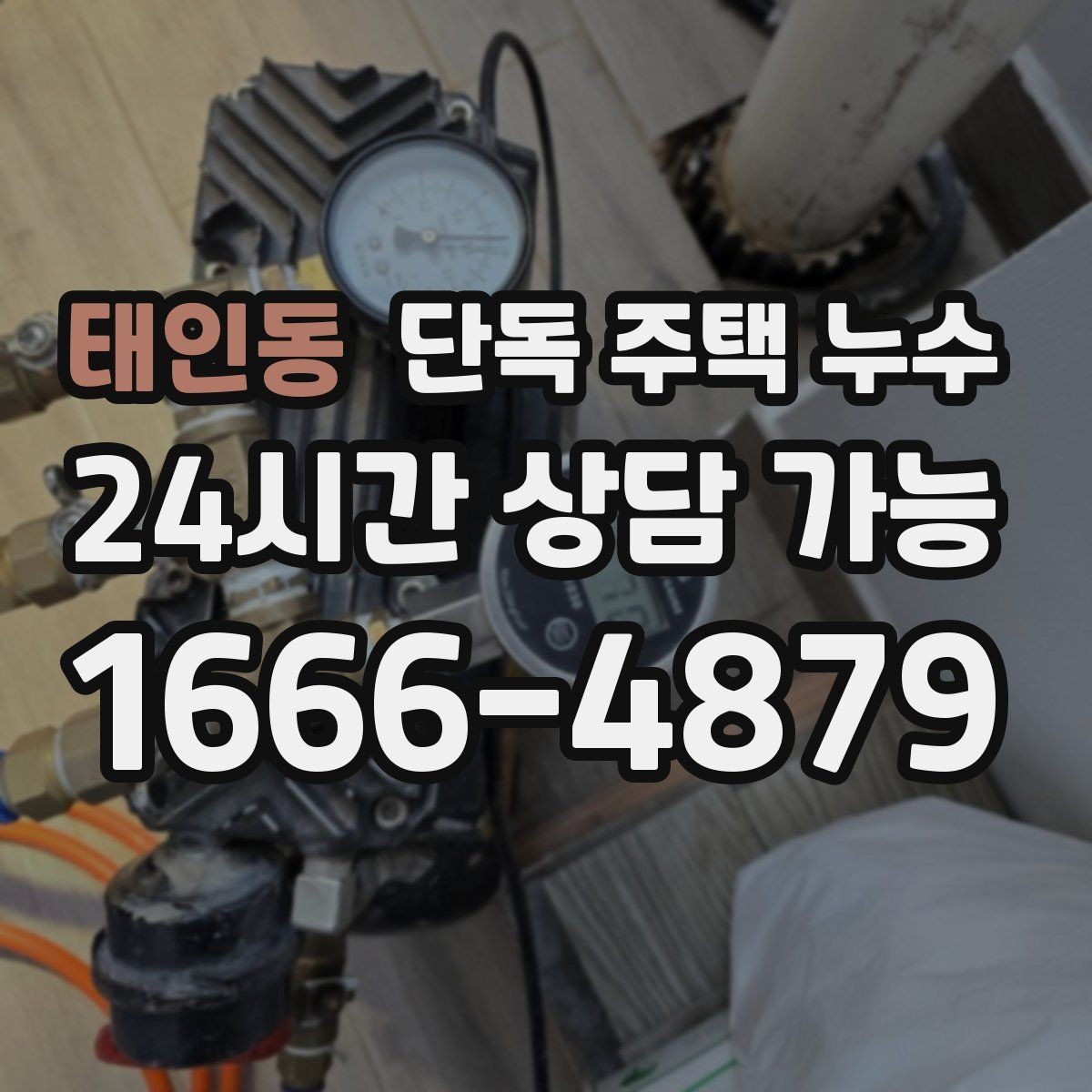 태인동 단독 주택 누수 정원 수도 사용 후 주변이 젖는다면