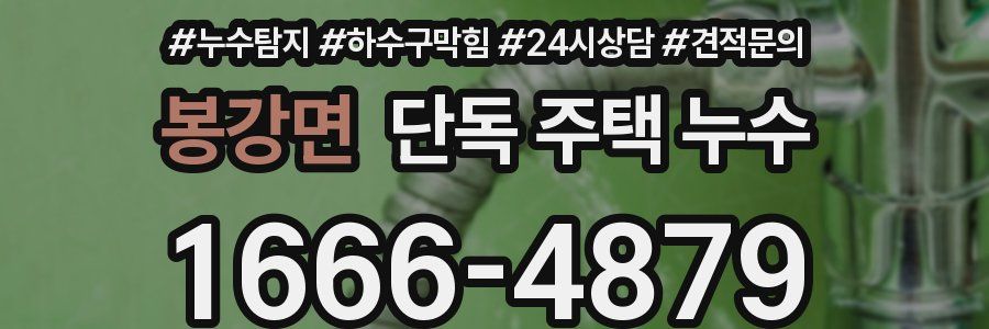 봉강면 단독 주택 누수