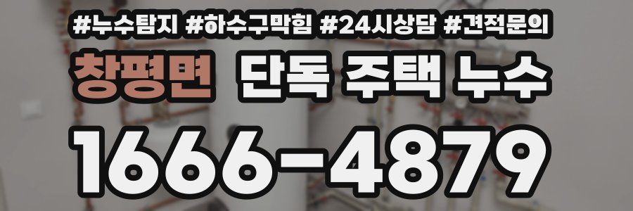 창평면 단독 주택 누수