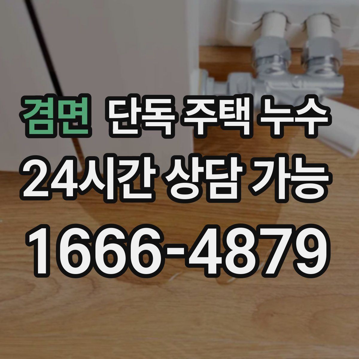 겸면 단독 주택 누수 다용도실 바닥 물 고임 원인