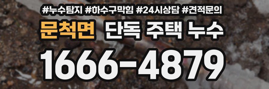 문척면 단독 주택 누수