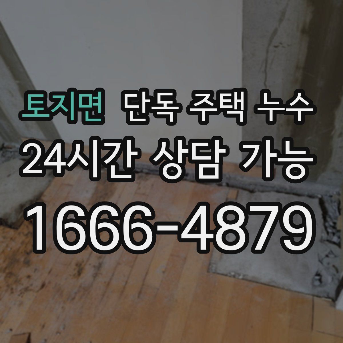 토지면 단독 주택 누수