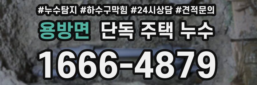 용방면 단독 주택 누수