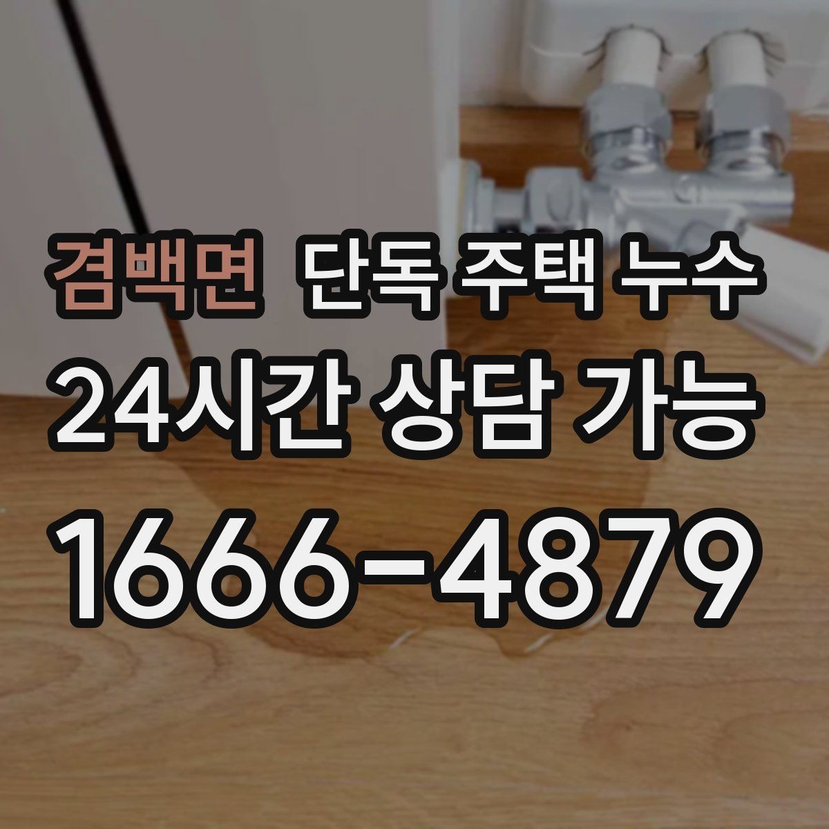 겸백면 단독 주택 누수 수도 계량기 확인으로 의심 구간 좁히기