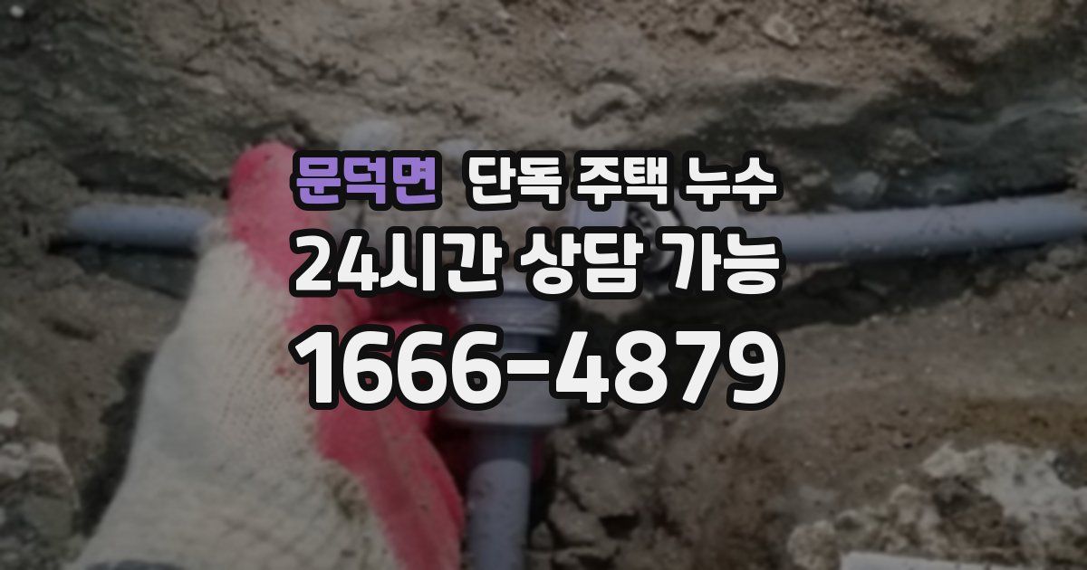 문덕면 단독 주택 누수