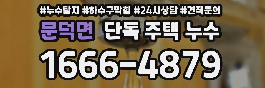 문덕면 단독 주택 누수