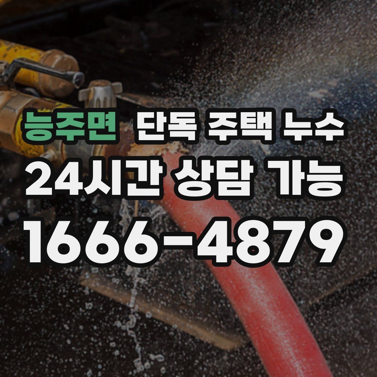 능주면 단독 주택 누수 샤워부스 하부에서 물이 스며들 때