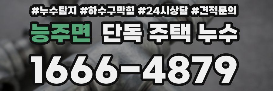 능주면 단독 주택 누수