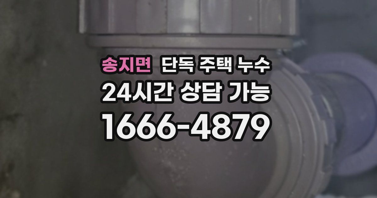 송지면 단독 주택 누수