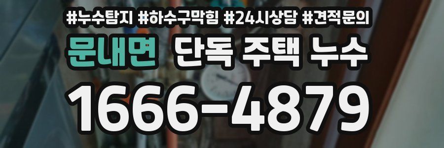 문내면 단독 주택 누수