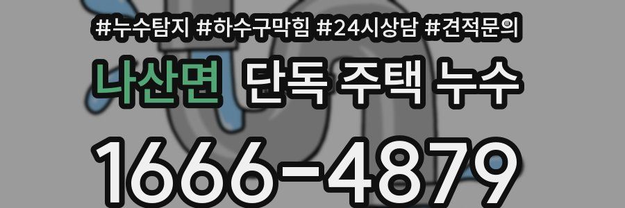 나산면 단독 주택 누수