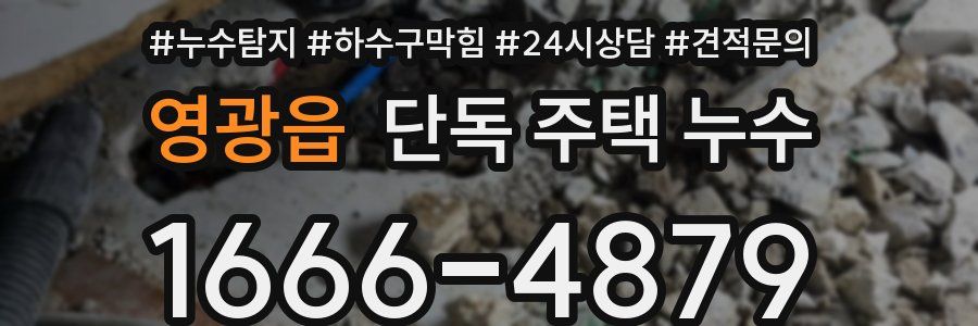 영광읍 단독 주택 누수