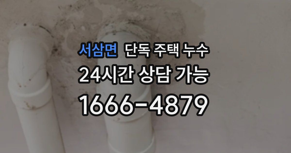 서삼면 단독 주택 누수