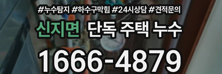 신지면 단독 주택 누수