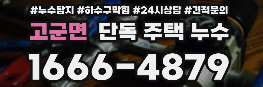 고군면 단독 주택 누수