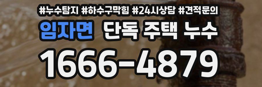 임자면 단독 주택 누수