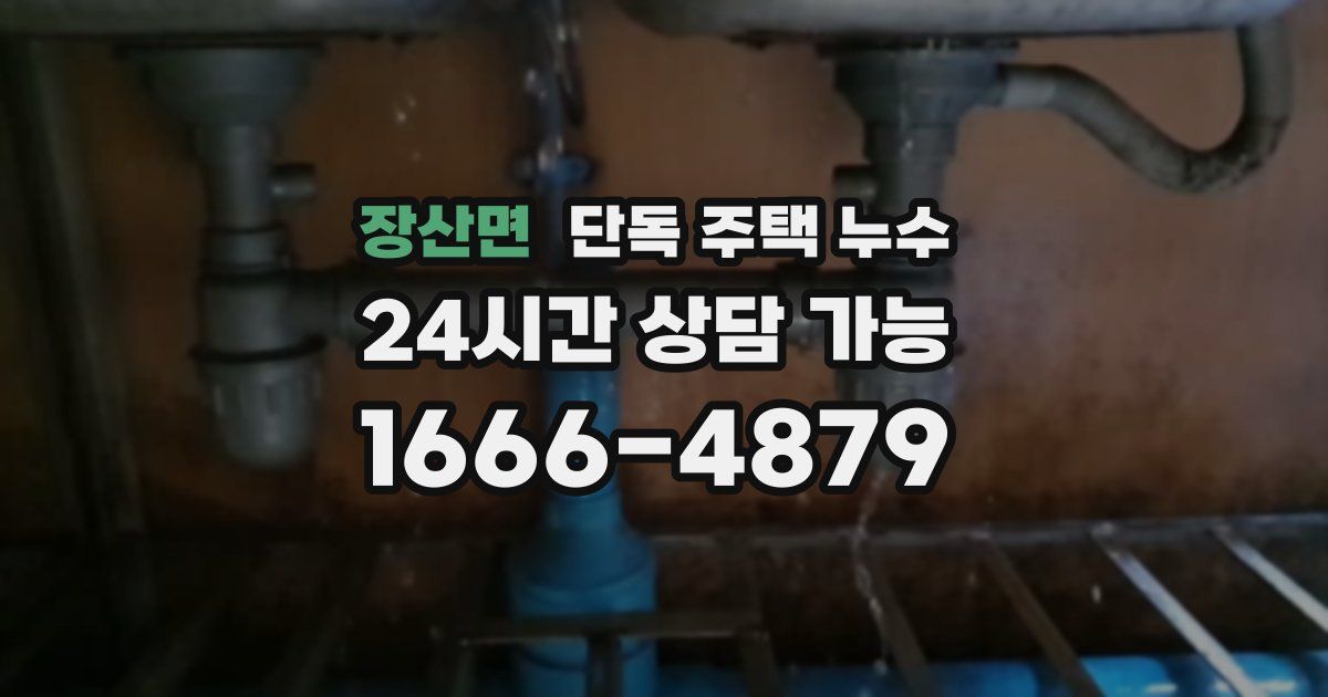 장산면 단독 주택 누수