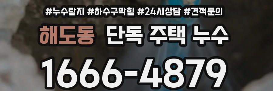 해도동 단독 주택 누수