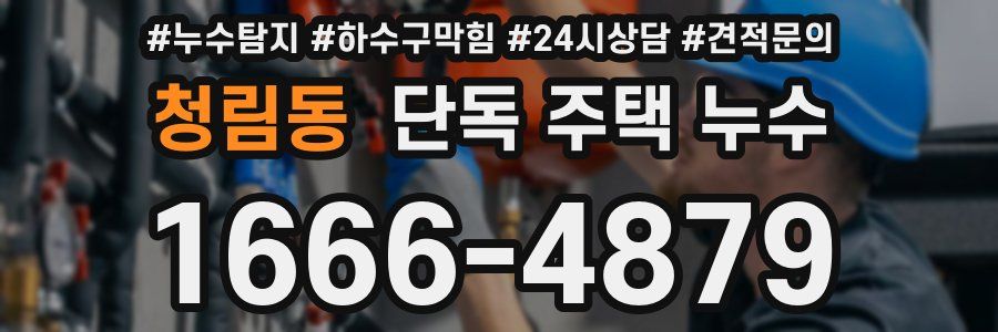 청림동 단독 주택 누수