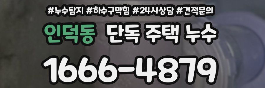 인덕동 단독 주택 누수