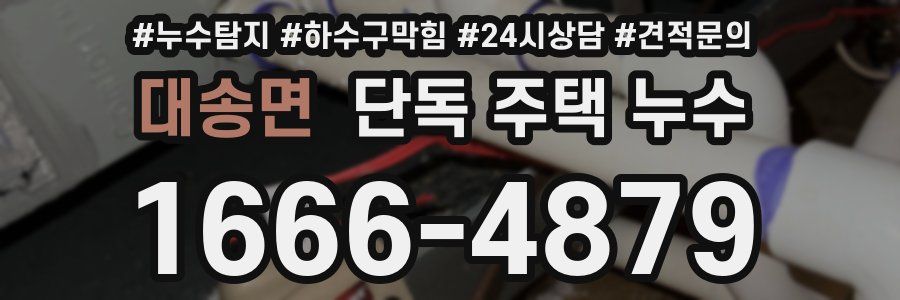 대송면 단독 주택 누수