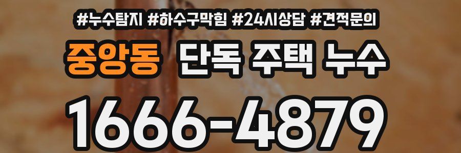 중앙동 단독 주택 누수