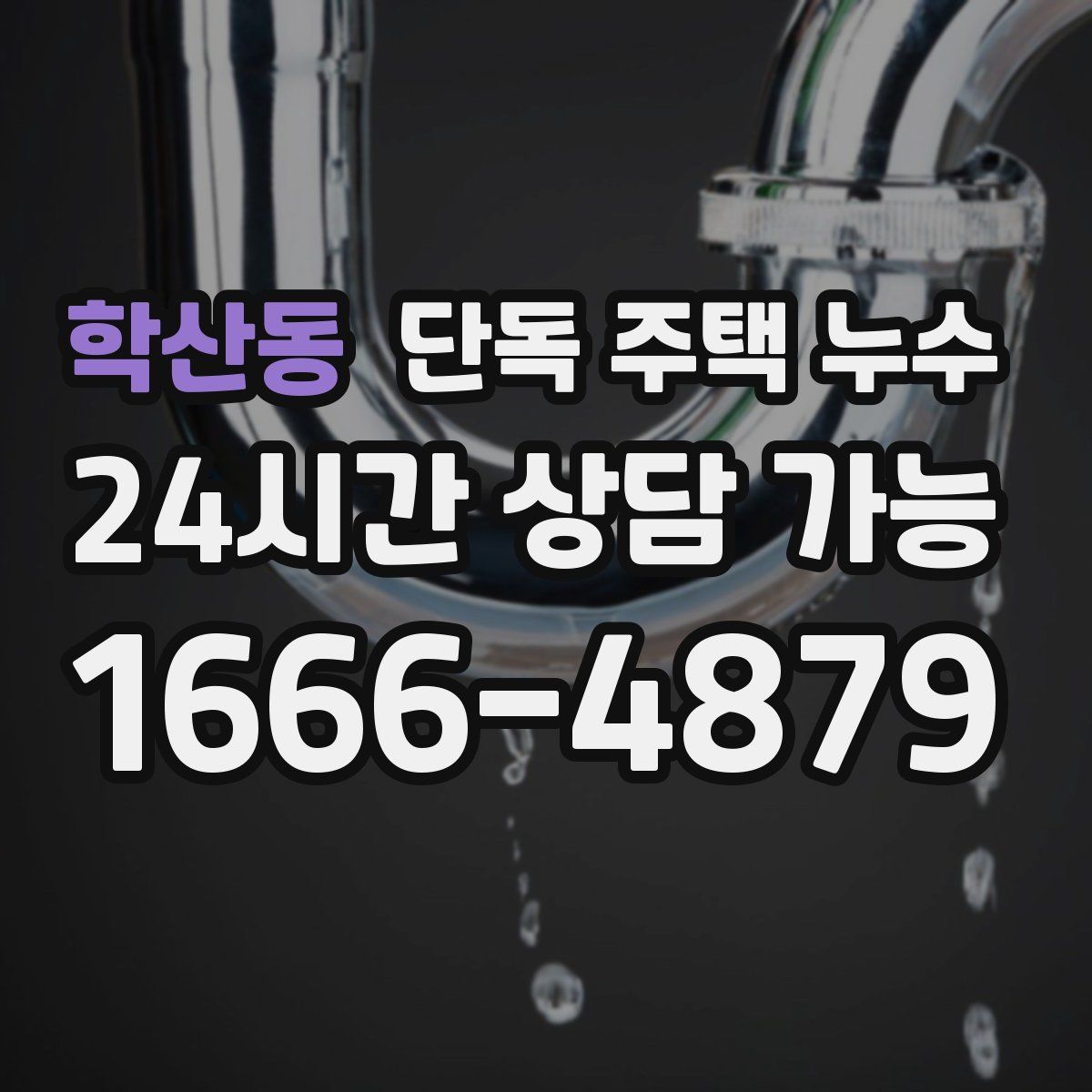 학산동 단독 주택 누수