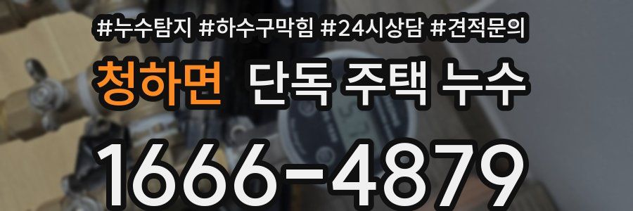 청하면 단독 주택 누수