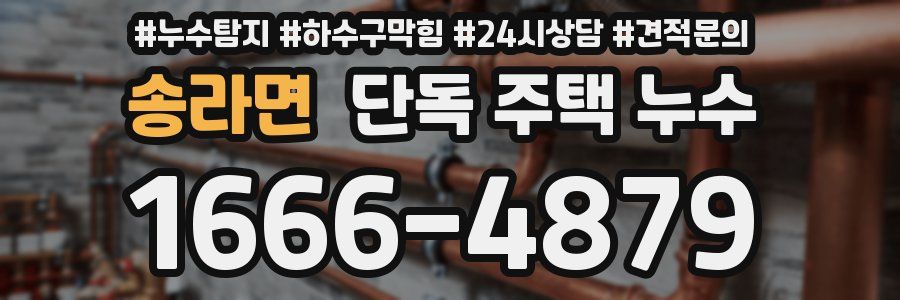 송라면 단독 주택 누수