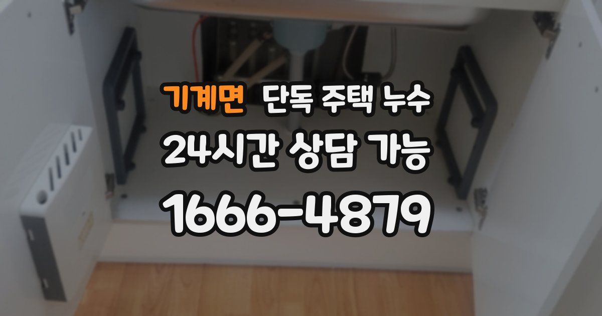 기계면 단독 주택 누수