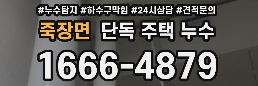 죽장면 단독 주택 누수