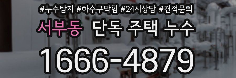 서부동 단독 주택 누수