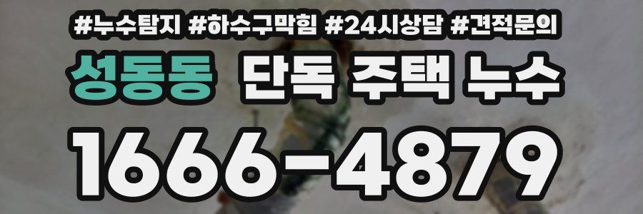 성동동 단독 주택 누수
