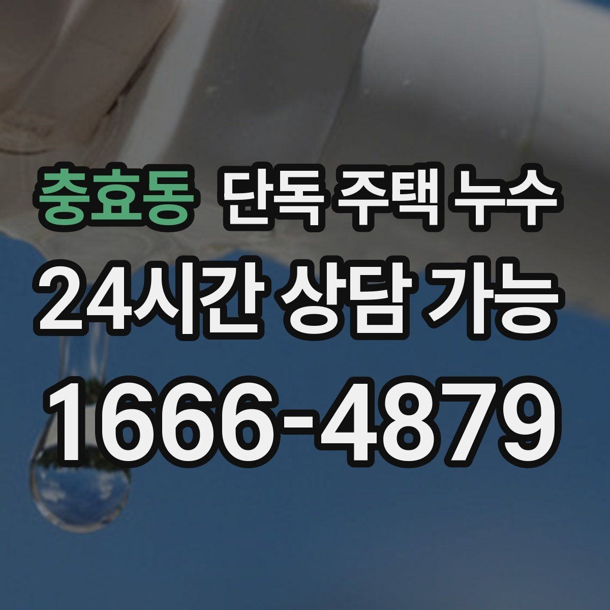 충효동 단독 주택 누수 하수관 냄새와 습기가 같이 올라올 때