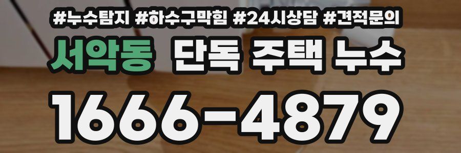 서악동 단독 주택 누수