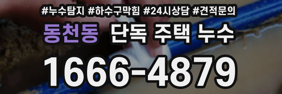 동천동 단독 주택 누수