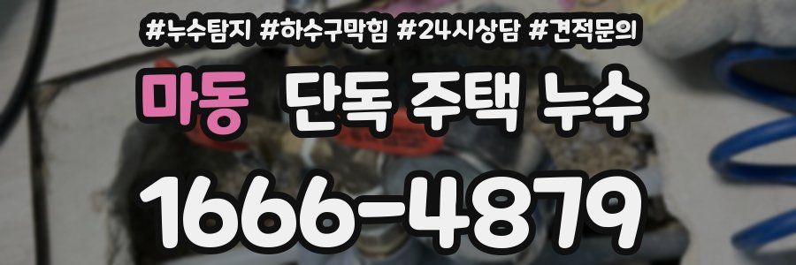 마동 단독 주택 누수